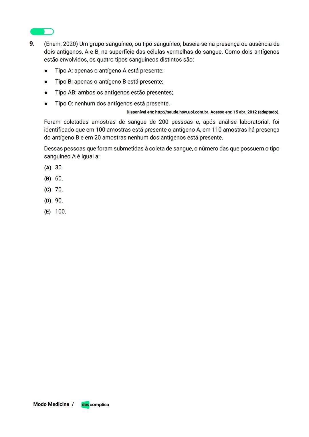 des complica
APOSTILA
MODO MEDICINA
VOLUME 2
UMA CURADORIA DE QUESTÕES ENEM QUE VAI TURBINAR SEUS ESTUDOS
RUMO À APROVAÇÃO EM MEDICINA! Sumá