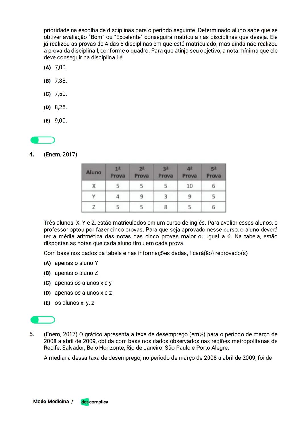 des complica
APOSTILA
MODO MEDICINA
VOLUME 2
UMA CURADORIA DE QUESTÕES ENEM QUE VAI TURBINAR SEUS ESTUDOS
RUMO À APROVAÇÃO EM MEDICINA! Sumá