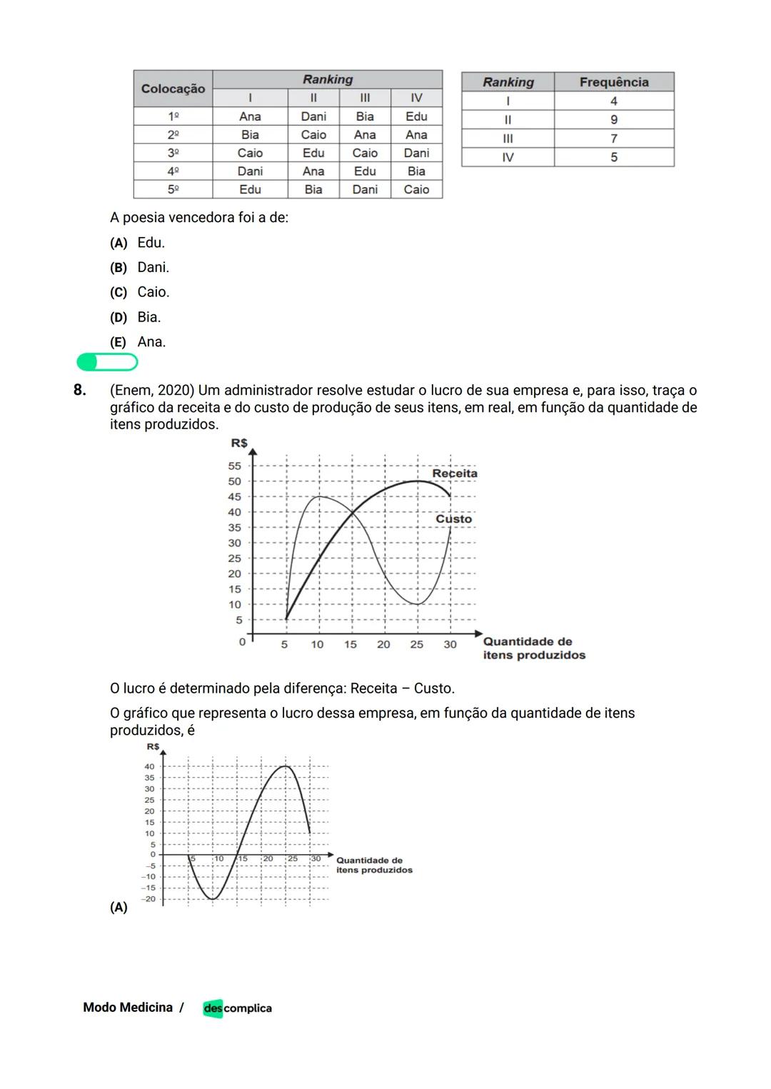 des complica
APOSTILA
MODO MEDICINA
VOLUME 2
UMA CURADORIA DE QUESTÕES ENEM QUE VAI TURBINAR SEUS ESTUDOS
RUMO À APROVAÇÃO EM MEDICINA! Sumá