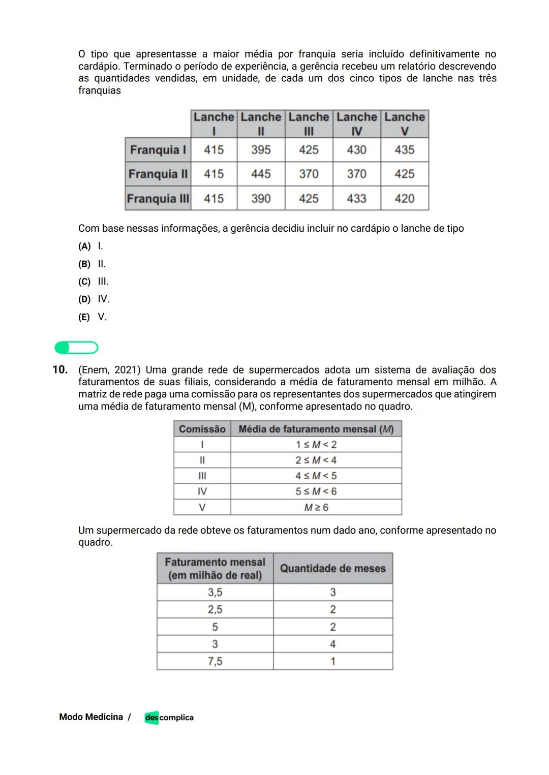 des complica
APOSTILA
MODO MEDICINA
VOLUME 2
UMA CURADORIA DE QUESTÕES ENEM QUE VAI TURBINAR SEUS ESTUDOS
RUMO À APROVAÇÃO EM MEDICINA! Sumá