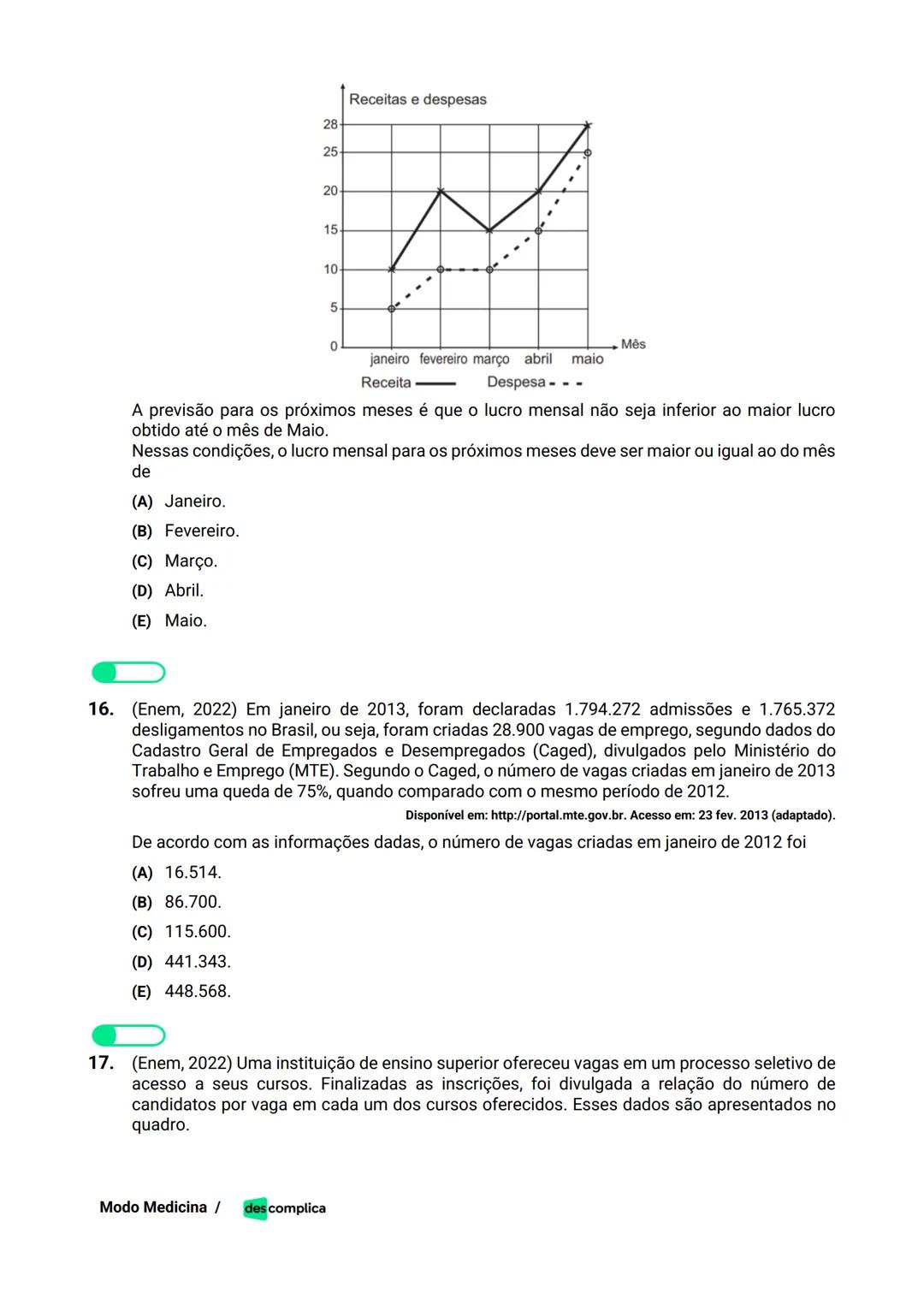 des complica
APOSTILA
MODO MEDICINA
VOLUME 2
UMA CURADORIA DE QUESTÕES ENEM QUE VAI TURBINAR SEUS ESTUDOS
RUMO À APROVAÇÃO EM MEDICINA! Sumá