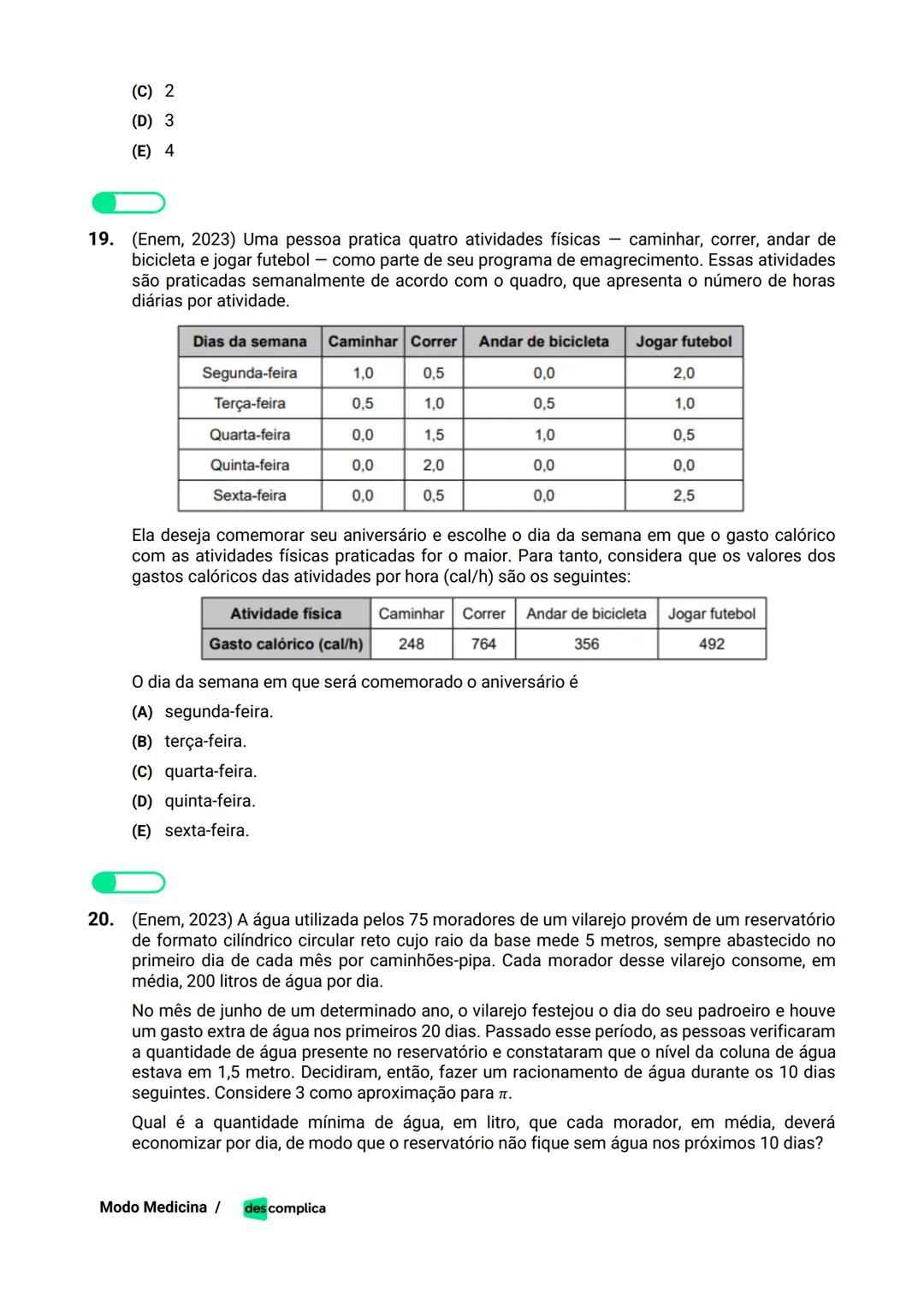 des complica
APOSTILA
MODO MEDICINA
VOLUME 2
UMA CURADORIA DE QUESTÕES ENEM QUE VAI TURBINAR SEUS ESTUDOS
RUMO À APROVAÇÃO EM MEDICINA! Sumá