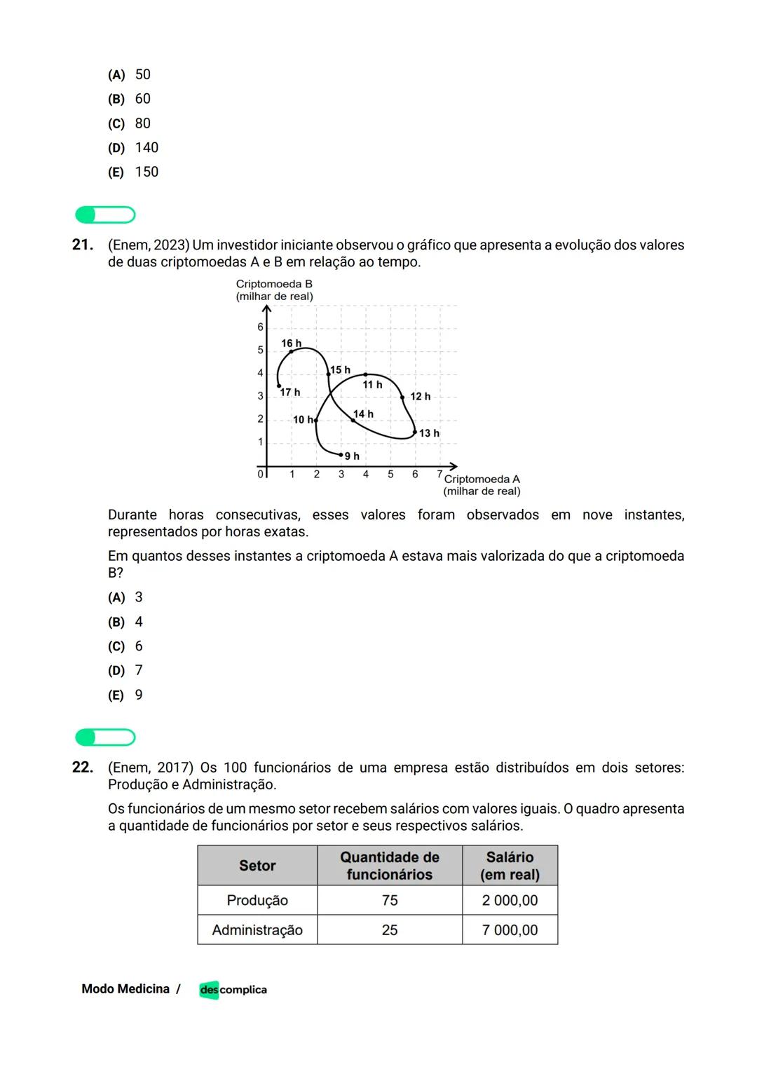 des complica
APOSTILA
MODO MEDICINA
VOLUME 2
UMA CURADORIA DE QUESTÕES ENEM QUE VAI TURBINAR SEUS ESTUDOS
RUMO À APROVAÇÃO EM MEDICINA! Sumá