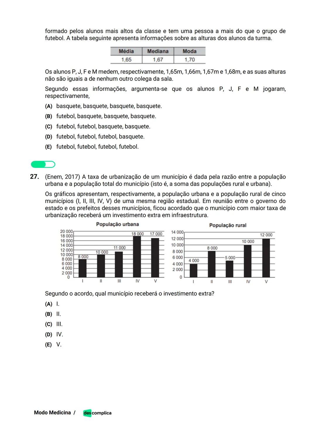 des complica
APOSTILA
MODO MEDICINA
VOLUME 2
UMA CURADORIA DE QUESTÕES ENEM QUE VAI TURBINAR SEUS ESTUDOS
RUMO À APROVAÇÃO EM MEDICINA! Sumá