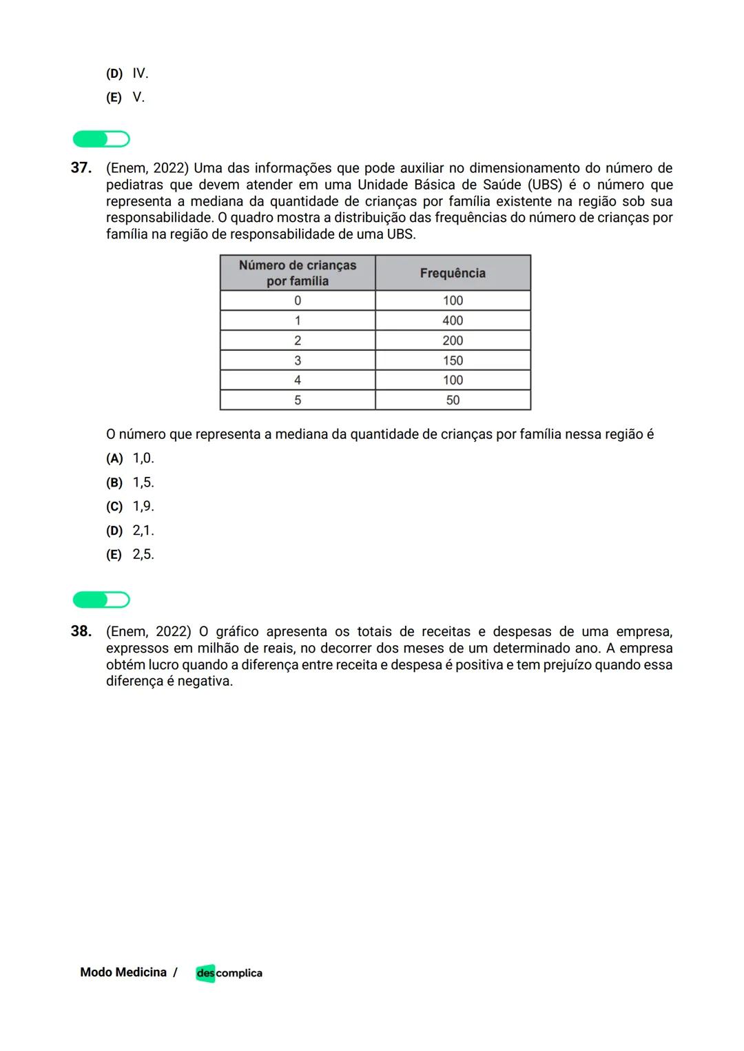 des complica
APOSTILA
MODO MEDICINA
VOLUME 2
UMA CURADORIA DE QUESTÕES ENEM QUE VAI TURBINAR SEUS ESTUDOS
RUMO À APROVAÇÃO EM MEDICINA! Sumá