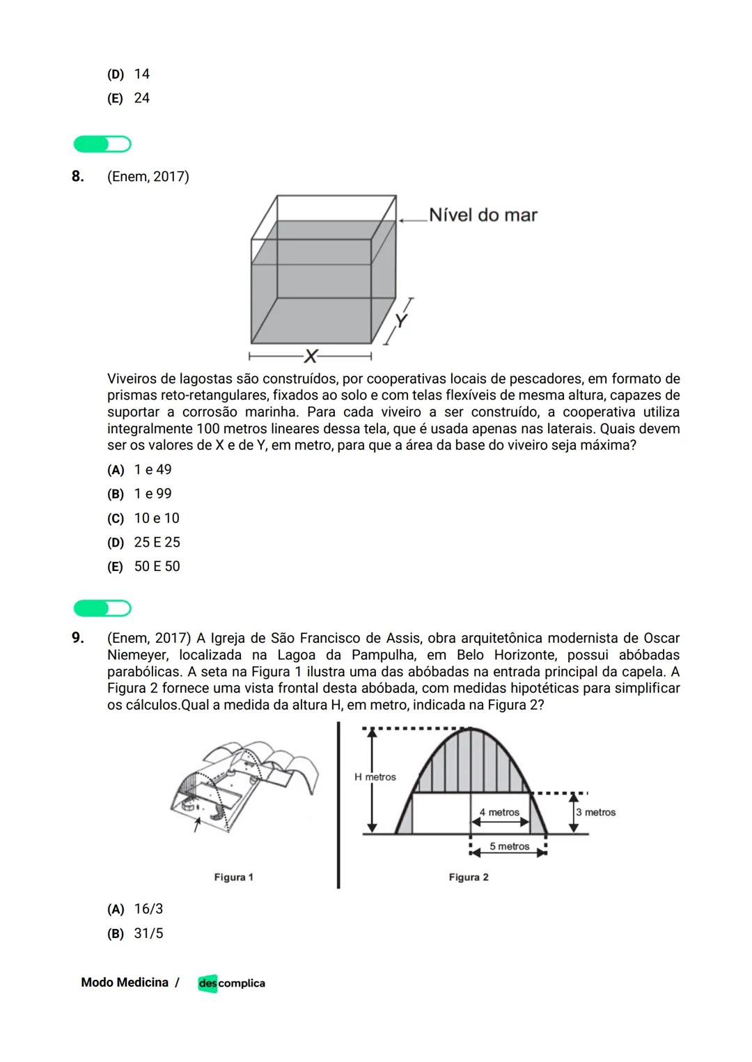 des complica
APOSTILA
MODO MEDICINA
VOLUME 2
UMA CURADORIA DE QUESTÕES ENEM QUE VAI TURBINAR SEUS ESTUDOS
RUMO À APROVAÇÃO EM MEDICINA! Sumá