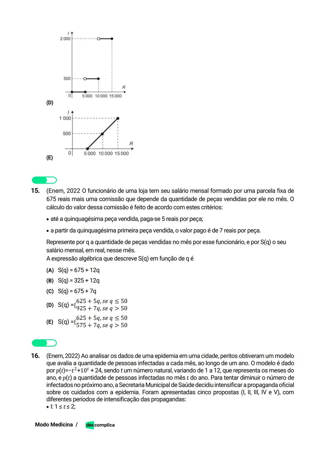des complica
APOSTILA
MODO MEDICINA
VOLUME 2
UMA CURADORIA DE QUESTÕES ENEM QUE VAI TURBINAR SEUS ESTUDOS
RUMO À APROVAÇÃO EM MEDICINA! Sumá