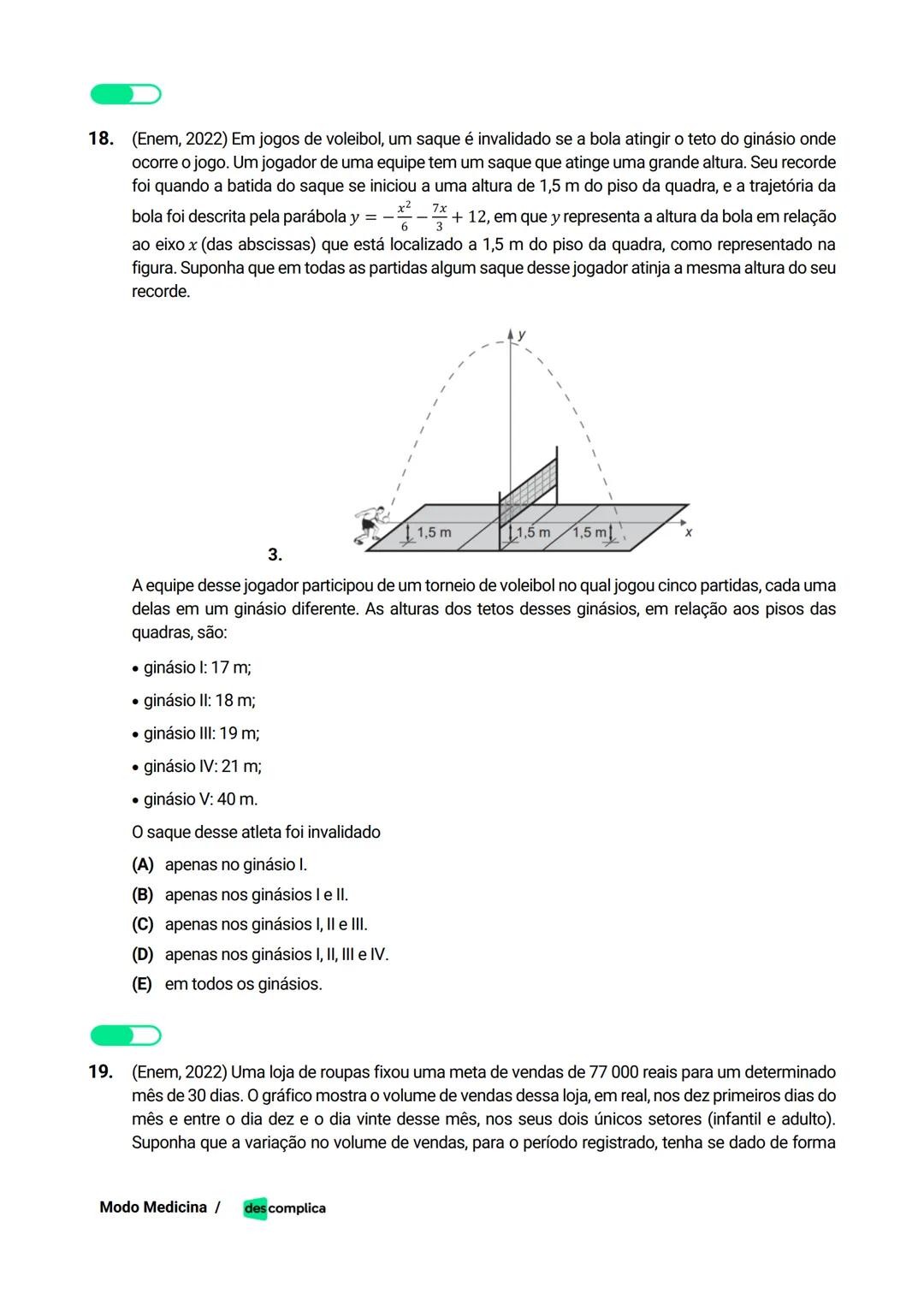 des complica
APOSTILA
MODO MEDICINA
VOLUME 2
UMA CURADORIA DE QUESTÕES ENEM QUE VAI TURBINAR SEUS ESTUDOS
RUMO À APROVAÇÃO EM MEDICINA! Sumá