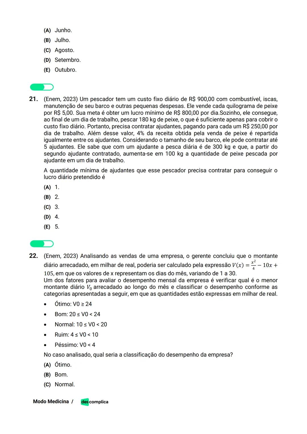 des complica
APOSTILA
MODO MEDICINA
VOLUME 2
UMA CURADORIA DE QUESTÕES ENEM QUE VAI TURBINAR SEUS ESTUDOS
RUMO À APROVAÇÃO EM MEDICINA! Sumá