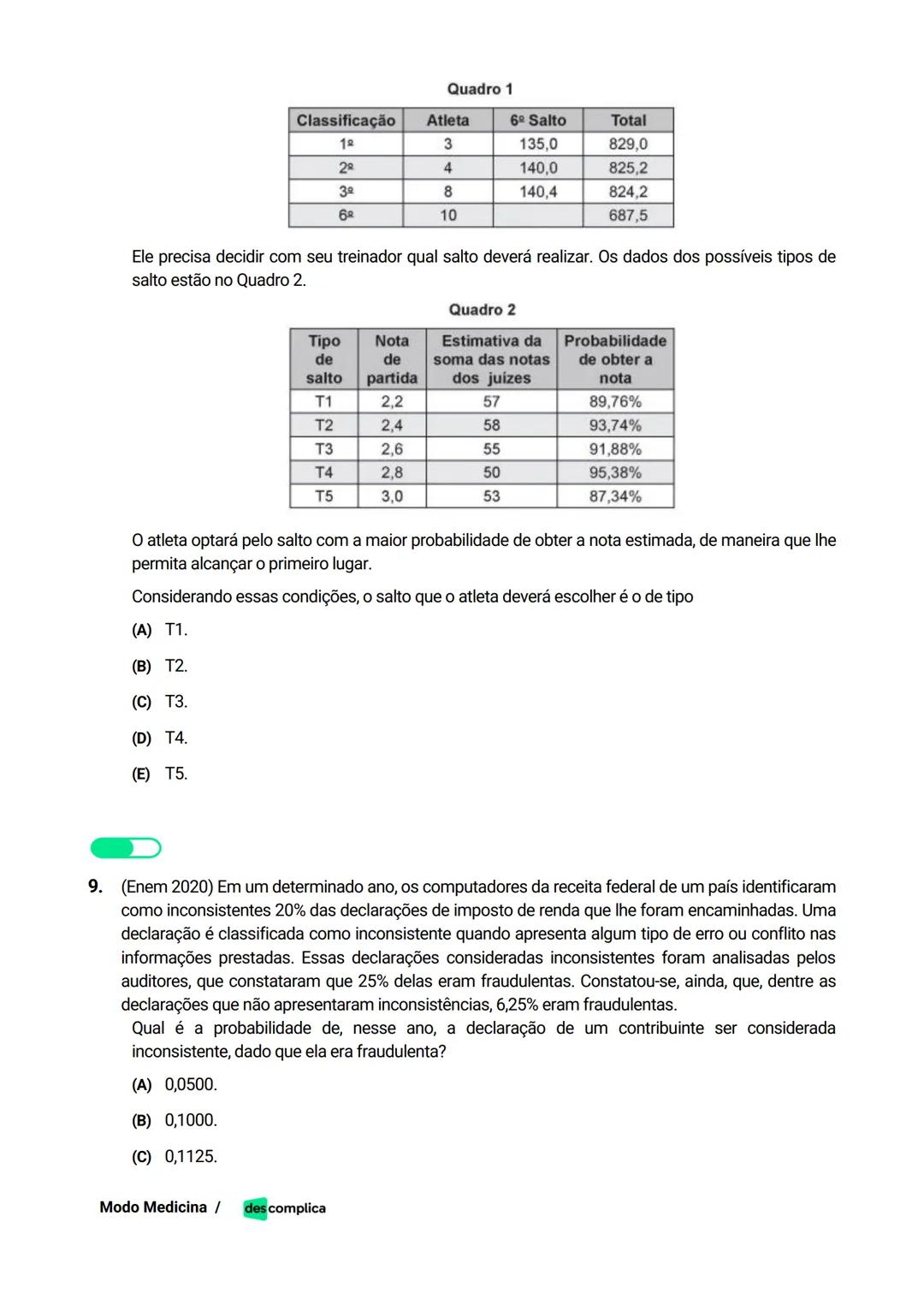 des complica
APOSTILA
MODO MEDICINA
VOLUME 2
UMA CURADORIA DE QUESTÕES ENEM QUE VAI TURBINAR SEUS ESTUDOS
RUMO À APROVAÇÃO EM MEDICINA! Sumá