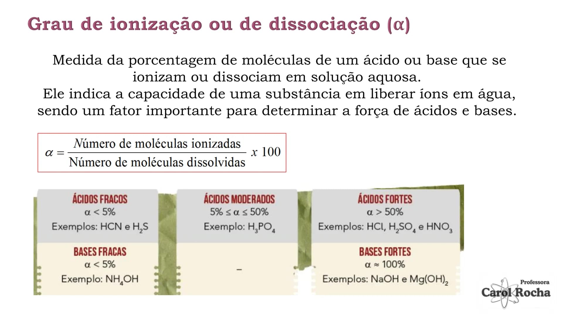 # FUNÇÕES INORGÂNICAS
PROFESSORA CAROL Compostos Inorgânicos: São substâncias químicas que, em
geral, não possuem carbono em sua estrutura,