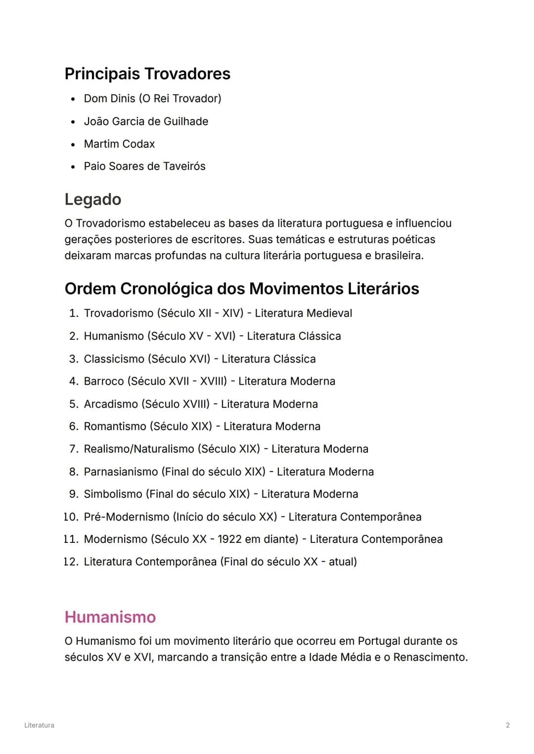 # Literatura
## Trovadorismo - Literatura Medieval Portuguesa
O Trovadorismo foi um movimento literário que surgiu em Portugal durante a I