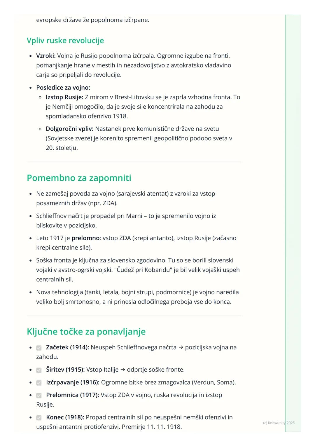 # Potek vojne
Splošni pregled poteka vojne
Prva svetovna vojna se je začela kot hitra, "bliskovita" vojna (nem. Blitzkrieg),
a se je hitro