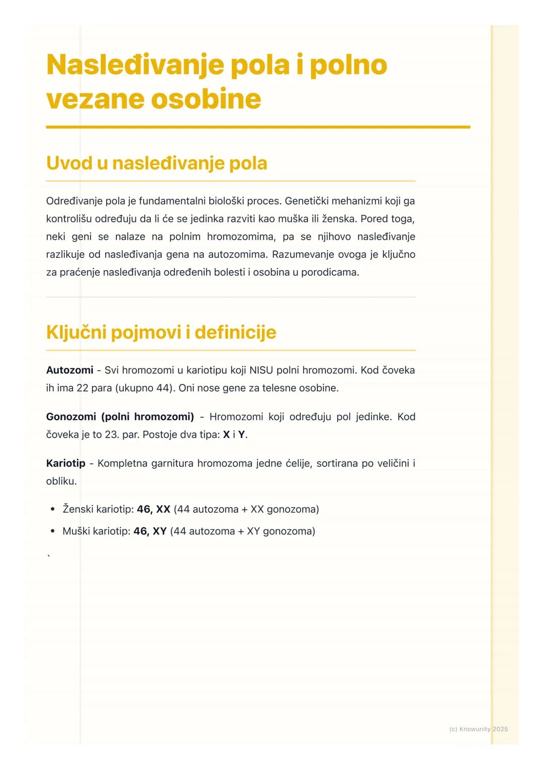 # Nasleđivanje pola i polno
vezane osobine
Uvod u nasleđivanje pola
Određivanje pola je fundamentalni biološki proces. Genetički mehanizmi