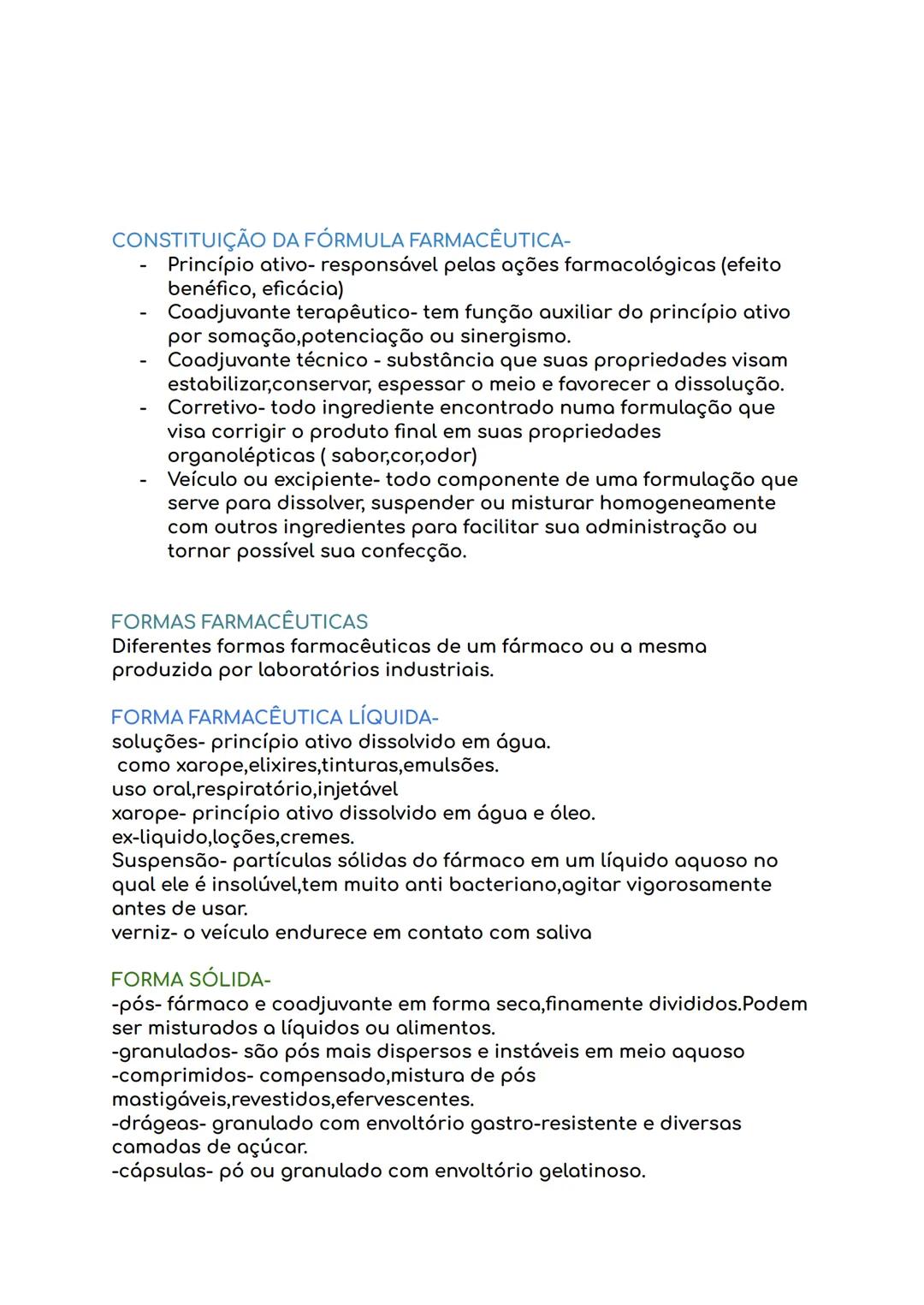 --- OCR Start ---
FARMACOLOGIA
Estudo dos efeitos das substâncias químicas sobre a função do
sistema biológico.
Estudo da interação de subst