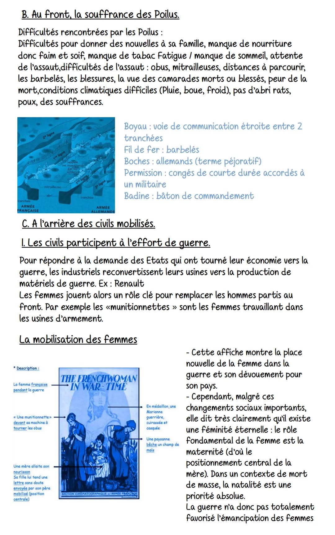 histoire
Chapitre I : Civils et militaires dans la lère Guerre Mondiale
1916
1918
1919
1914 1915
Guerre de
mouvement
Août 1914-
nov. 1914
At