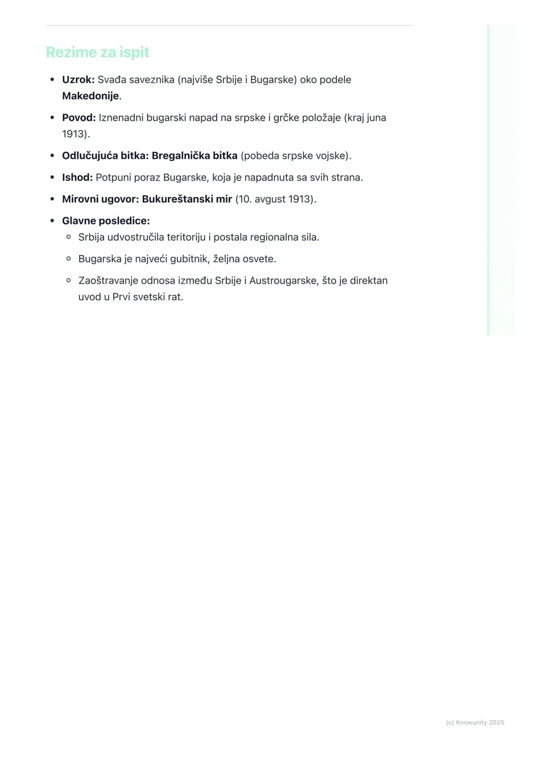 # Drugi balkanski rat
Uvod u sukob medu saveznicima
Nakon pobede u Prvom balkanskom ratu, saveznici (Srbija, Crna Gora, Grčka i
Bugarska)
