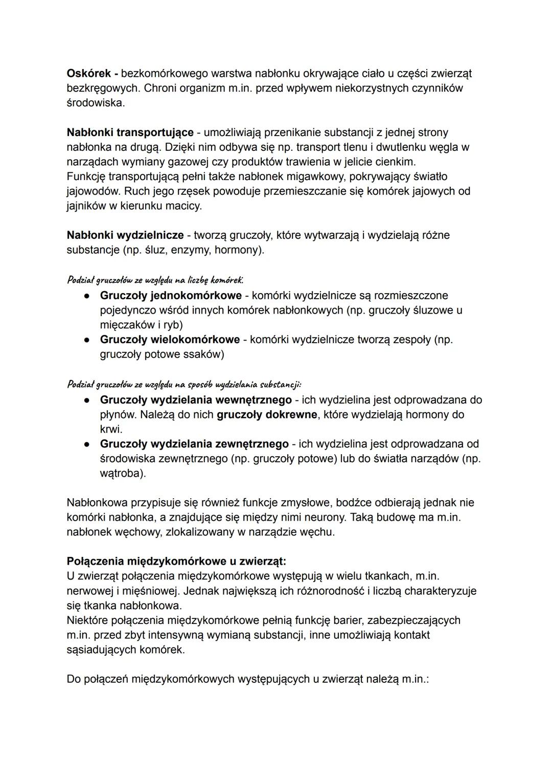 Tkanki pierwotne, czyli listki zarodkowe, formują się podczas wczesnych etapów
rozwoju zarodkowego. W późniejszych etapach powstają z nich: