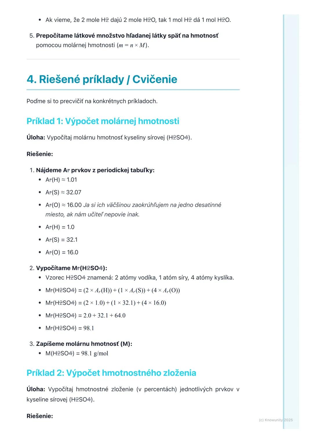 # Výpočty v chémii
## 1. Úvod do chemických výpočtov
V chémii je super dôležité vedieť nielen, čo sa s čím spája, ale aj koľko toho
potreb