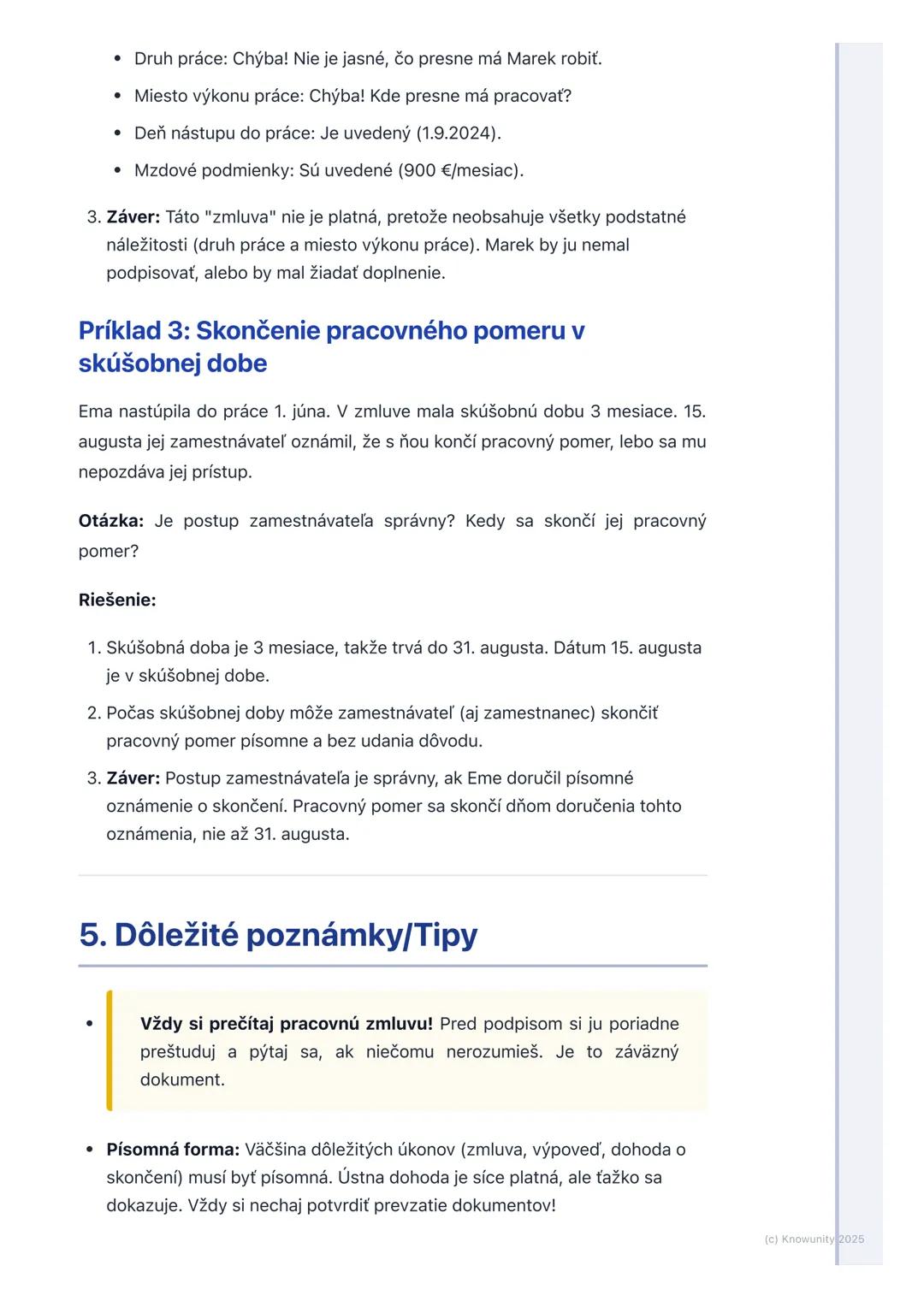 # Pracovné právo
## 1. Prehľad pracovného práva
Pracovné právo je odvetvie práva, ktoré upravuje vzťahy medzi zamestnancami
a zamestnávate