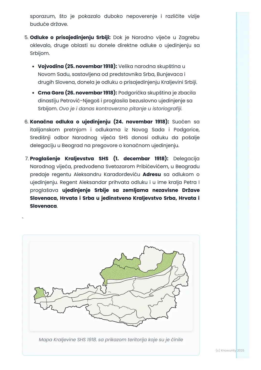 # Stvaranje Kraljevine SHS
Uvod i kontekst
Stvaranje zajedničke države Južnih Slovena je ideja koja se razvijala
tokom 19. veka, ali je te