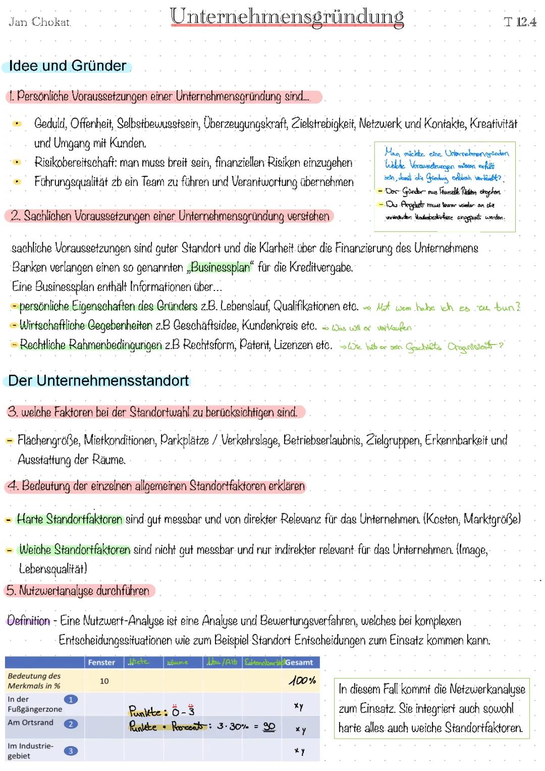 Unternehmensgründung