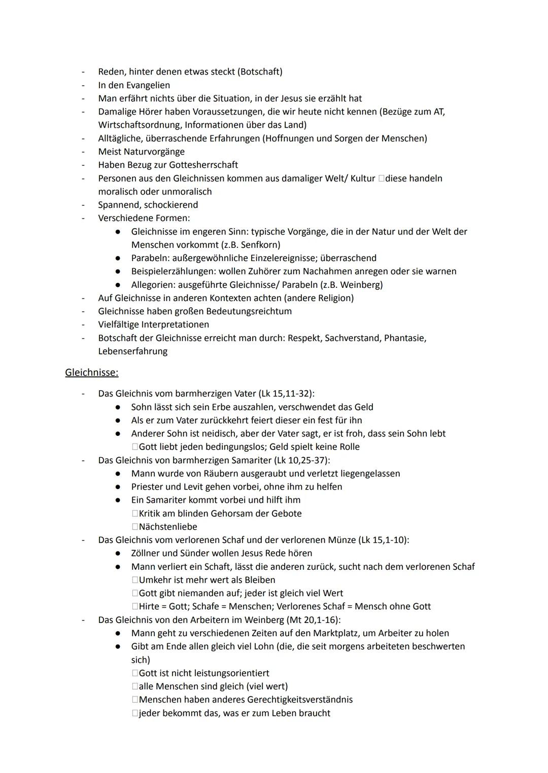 Religion Abiturstoff
Q1: Jesus Christus- das menschgewordene Wort Gottes: Die Reich-Gottes-Botschaft, Die
Auferstehung Jesu (Hoffnung über
