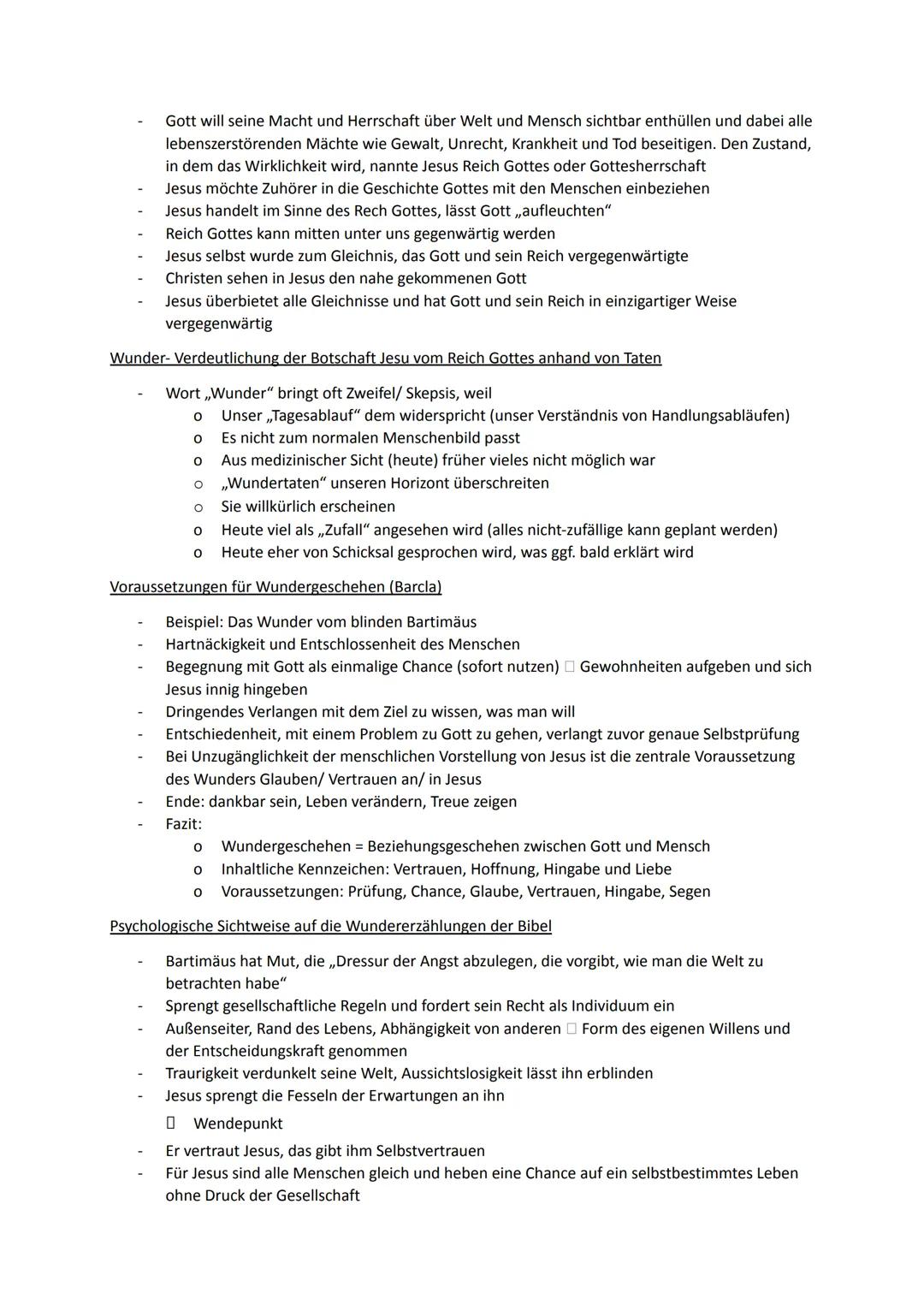 Religion Abiturstoff
Q1: Jesus Christus- das menschgewordene Wort Gottes: Die Reich-Gottes-Botschaft, Die
Auferstehung Jesu (Hoffnung über