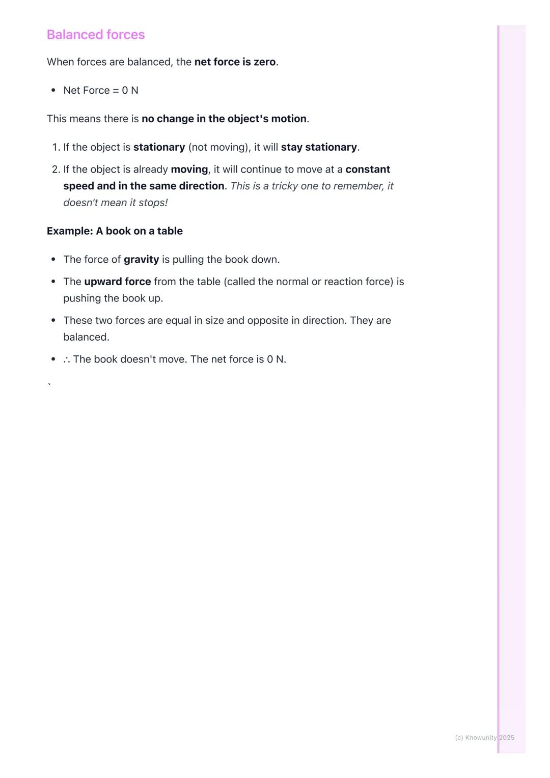 # Balanced and Unbalanced
## Forces
An introduction to forces
Forces are just pushes or pulls on an object. They can make things start
mov
