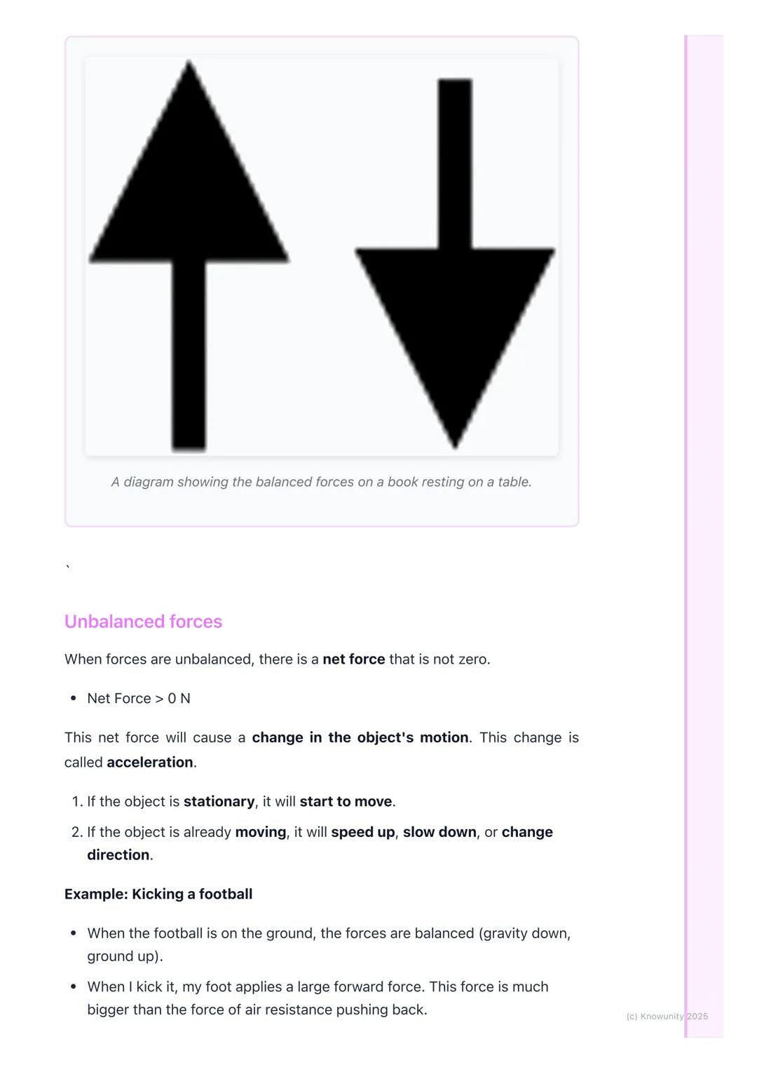 # Balanced and Unbalanced
## Forces
An introduction to forces
Forces are just pushes or pulls on an object. They can make things start
mov