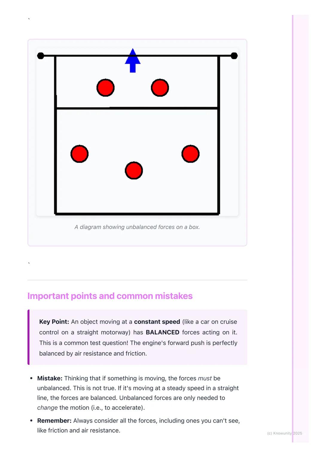 # Balanced and Unbalanced
## Forces
An introduction to forces
Forces are just pushes or pulls on an object. They can make things start
mov