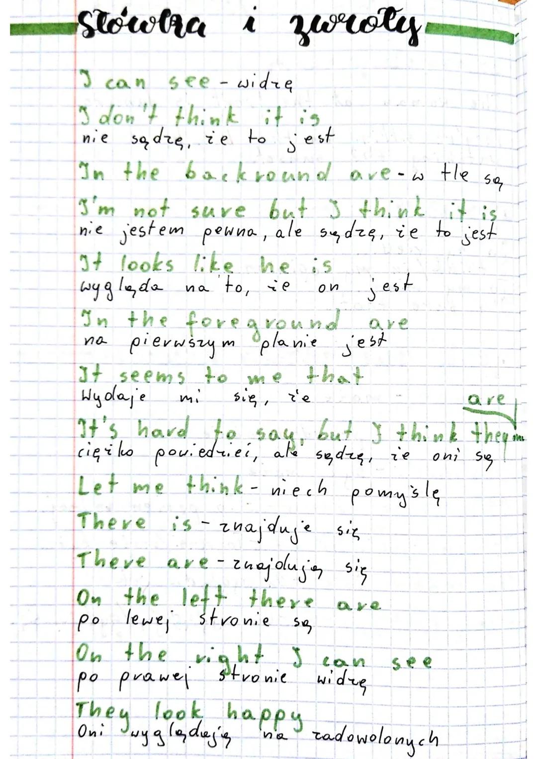 lesson
Ja ka
T: Opis obrazka.
1 кто lub, co jest na obrarka
• opis osób ich em
emocji.
• szczeguły, przymiotniki, określenia
"Gdzie się znaj