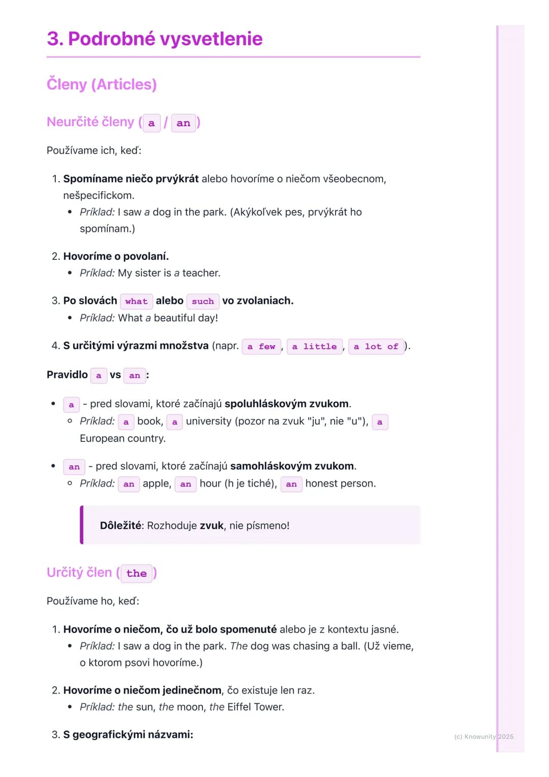 # Členy a kvantifikátory
(Articles and Quantifiers)
1. Prehľad / Úvod
Takže, dnes si prejdeme členy a kvantifikátory. Je to dosť dôležitá