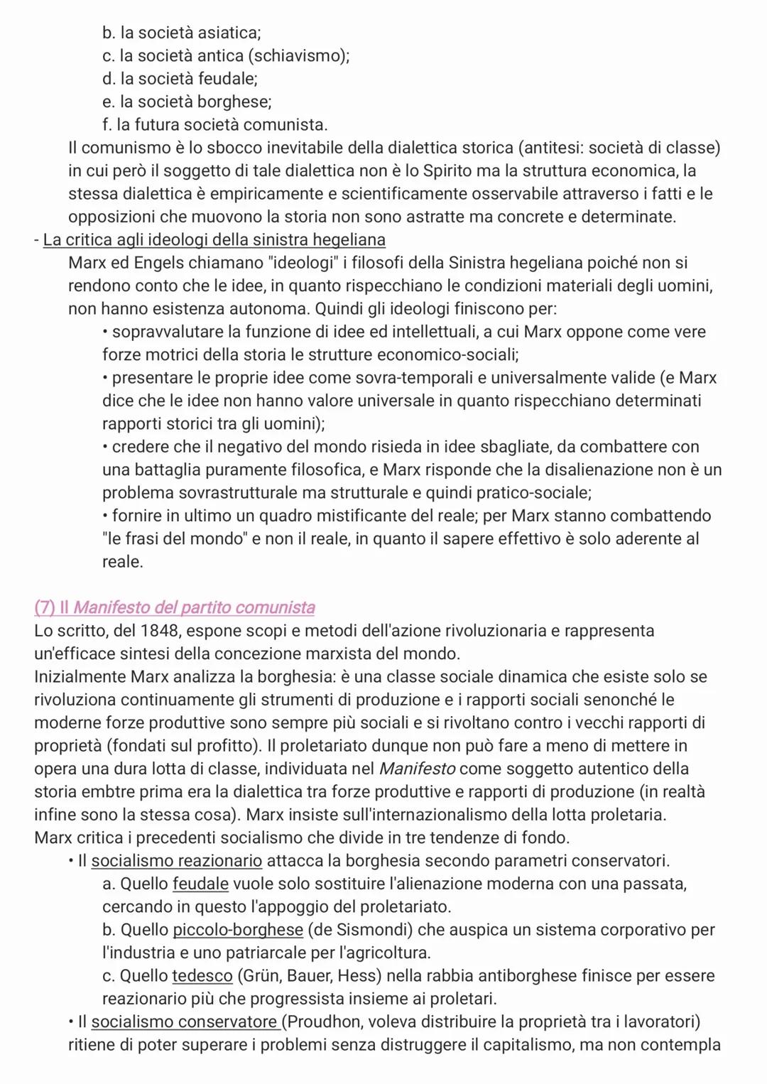 MARX
(1) Le caratteristiche generali del marxismo
Il marxismo non è riducibile alla dimensione puramente filosofica, sociologica o economi