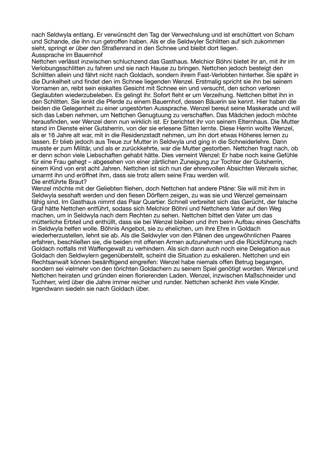# Inhaltsangabe Kleider machen
# Leute
Eine verhängnisvolle Verwechslung
An einem trüben Novembertag marschiert der Schneidergeselle Wenze
