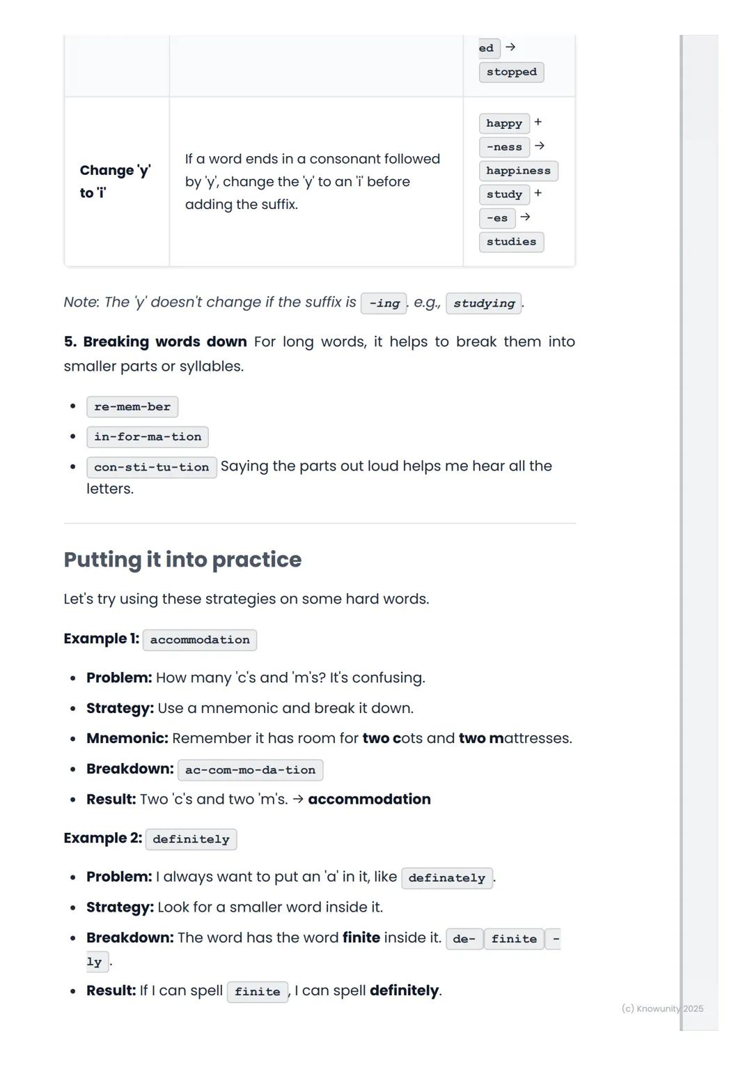 # Spelling Strategies
Introduction to spelling strategies
Good spelling is really important for all my subjects, not just English.
When my