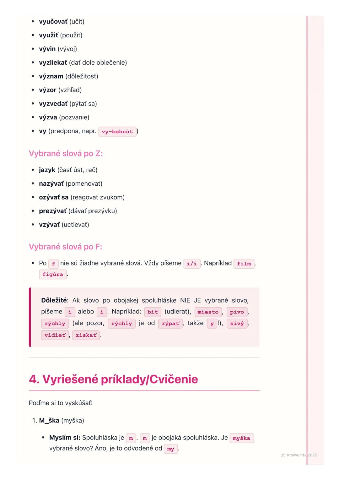 # Pravopis i/í, y/ý
1. Prehľad pravopisu i/í, y/ý
Ahojte! Dnes si zopakujeme veľmi dôležitú vec v slovenčine - kedy píšeme i
alebo i a ked