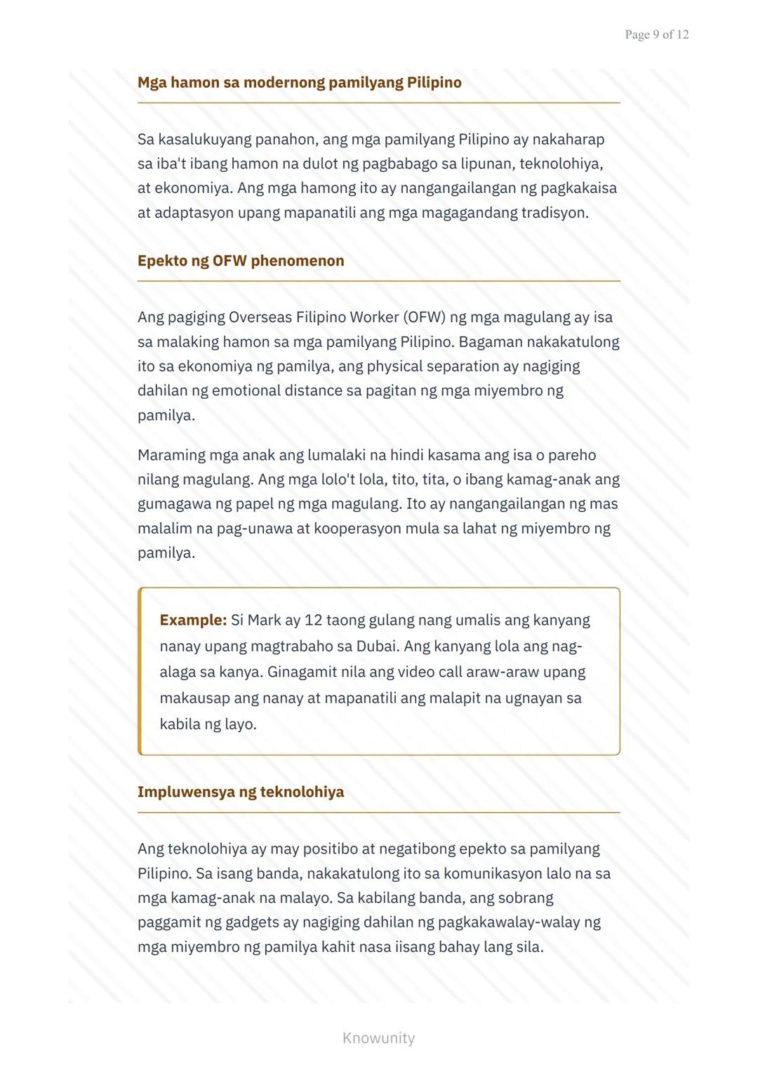 # Pagpapahalaga sa Kultura at Tradisyon: Kahalagahan ng Pamilyang Pilipino
Pag-aaral sa mahahalagang papel ng pamilya sa kultura ng Pilipin