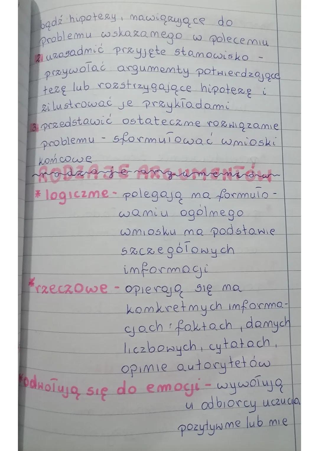жатрахустра мурожаа
гридиет
1) Wstęp
argumentacsznēs
*wprowadzenie do tematu
* sformułowanie texy
lub hipotezy i zajęcie
stanowiska
2) Rozwi