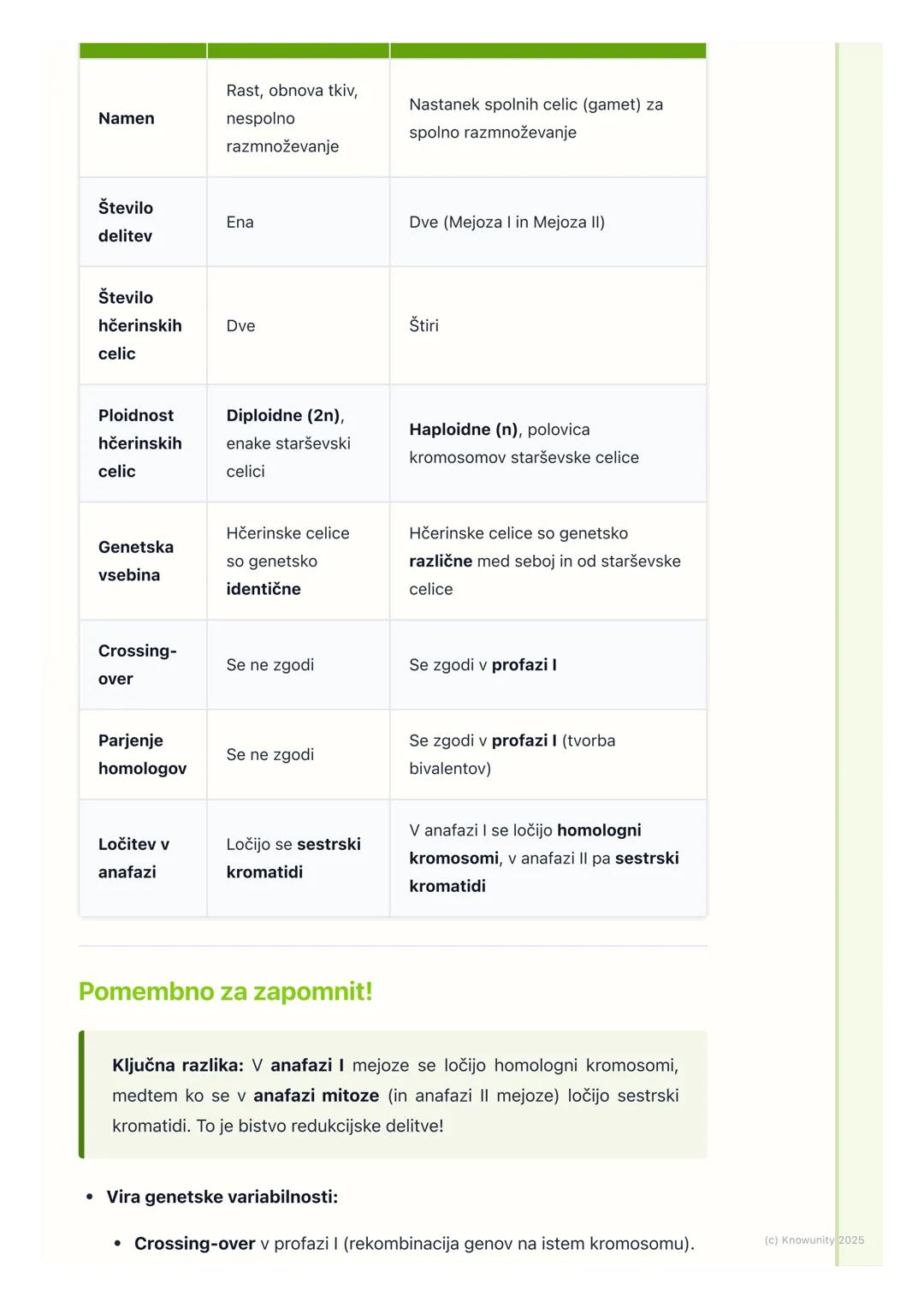 # Mejoza in nastanek spolnih
celic
Uvod v mejozo
Mejoza je poseben tip celične delitve, ki je ključen za spolno razmnoževanje.
Pri tem pro