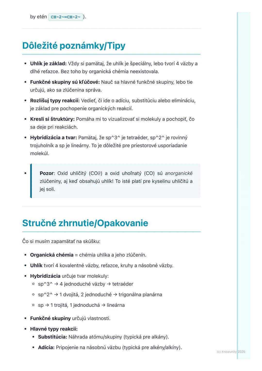 # Úvod do organickej chémie
Úvod do organickej chémie
Organická chémia je obrovská a fascinujúca oblasť chémie, ktorá sa zaoberá
štúdiom z