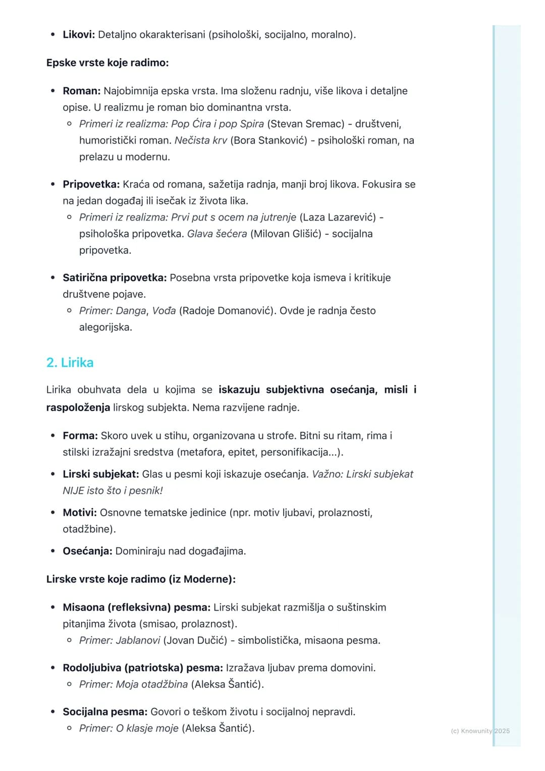 # Književni rodovi i vrste
Uvod u književne rodove i vrste
Književni rodovi predstavljaju osnovnu i najširu podelu književnih dela. Ova
po