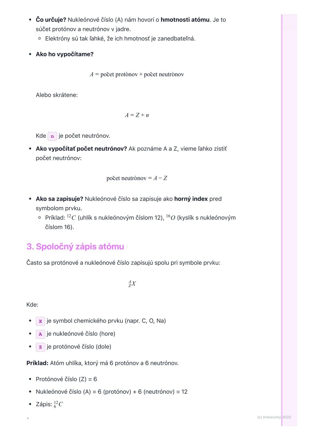 # Protónové a nukleónové číslo
## Prehľad / Úvod
Dnes si zopakujeme veľmi dôležité veci o atómoch, ktoré musíme vedieť na
skúšku z chémie.