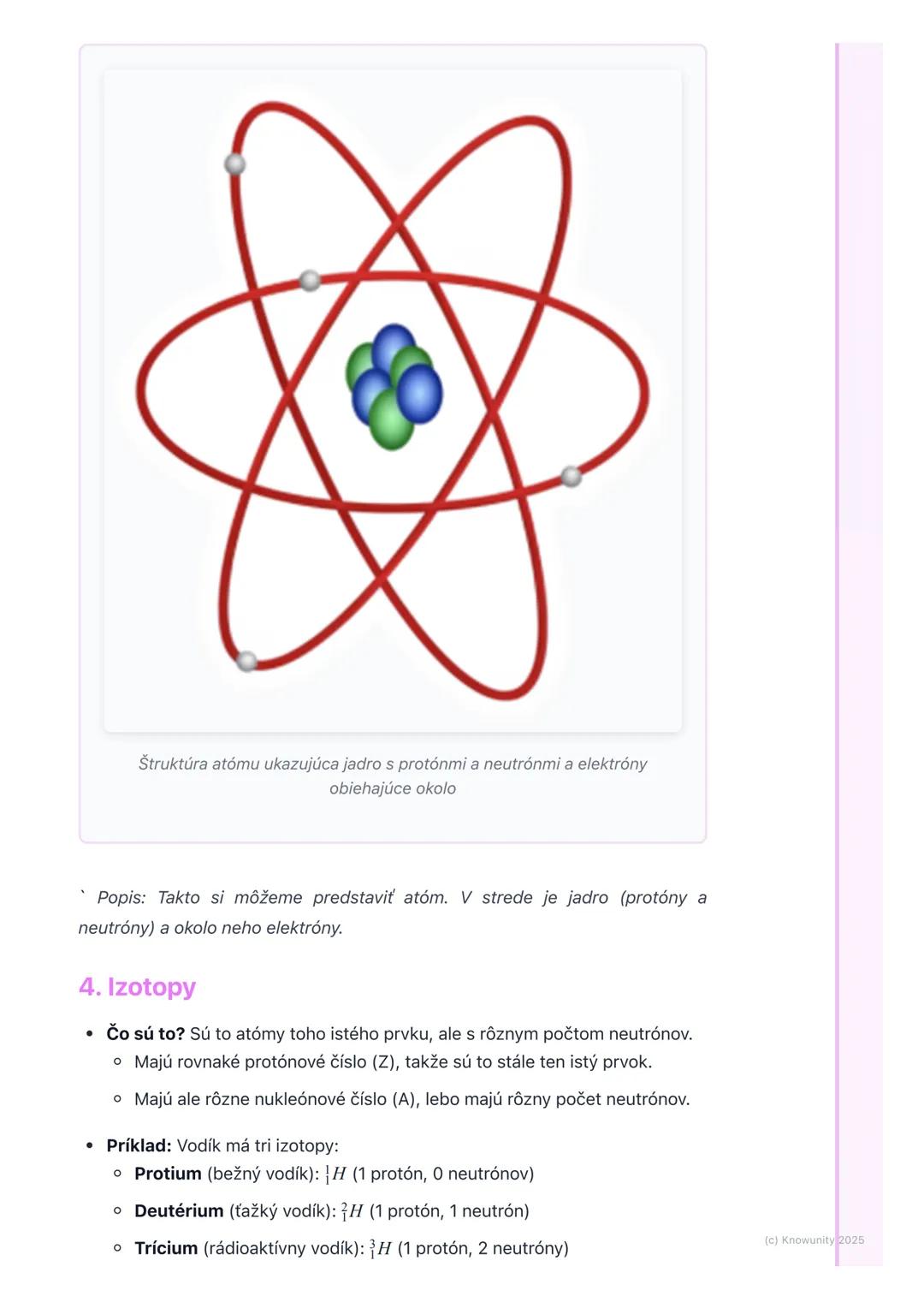 # Protónové a nukleónové číslo
## Prehľad / Úvod
Dnes si zopakujeme veľmi dôležité veci o atómoch, ktoré musíme vedieť na
skúšku z chémie.