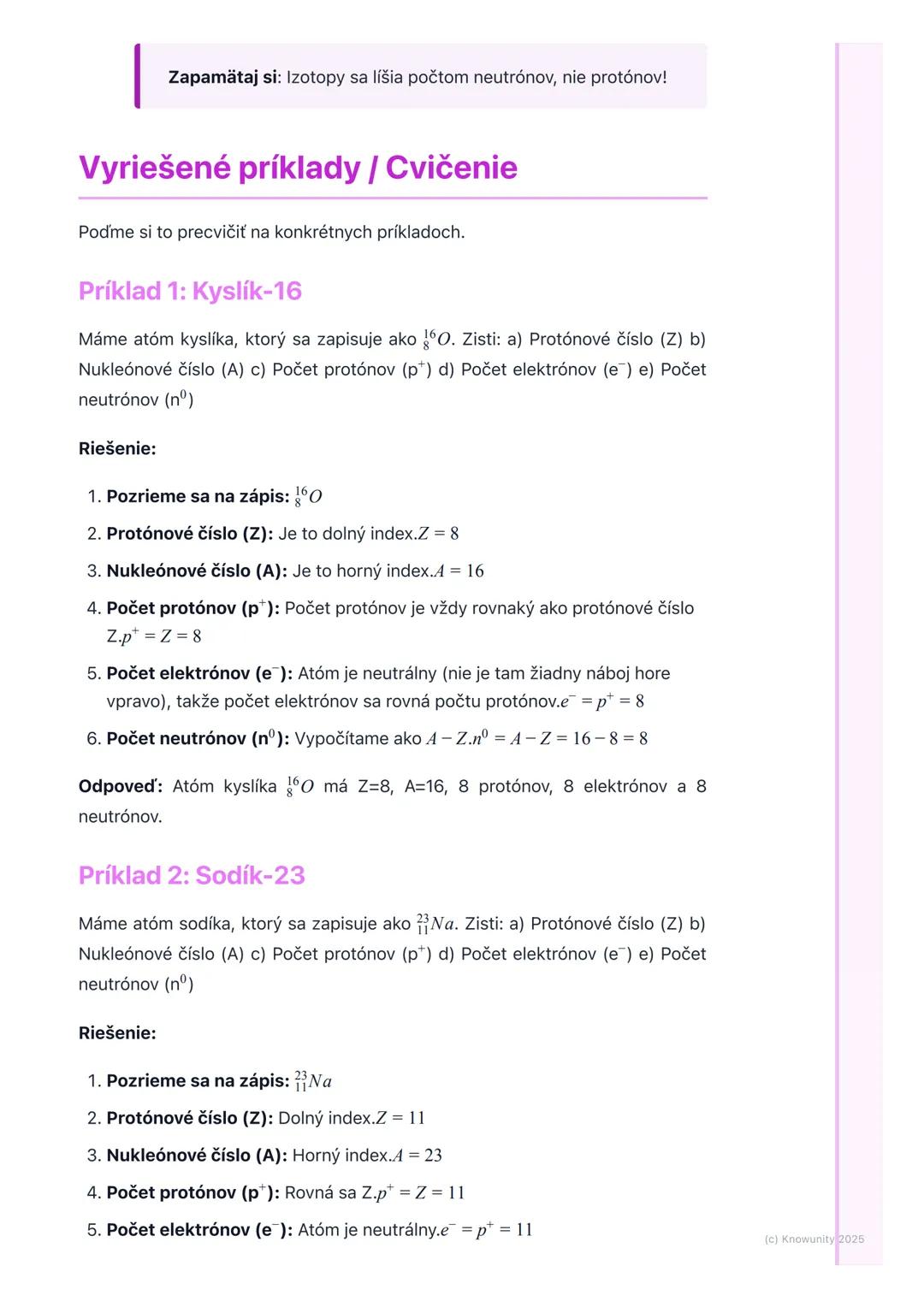 # Protónové a nukleónové číslo
## Prehľad / Úvod
Dnes si zopakujeme veľmi dôležité veci o atómoch, ktoré musíme vedieť na
skúšku z chémie.