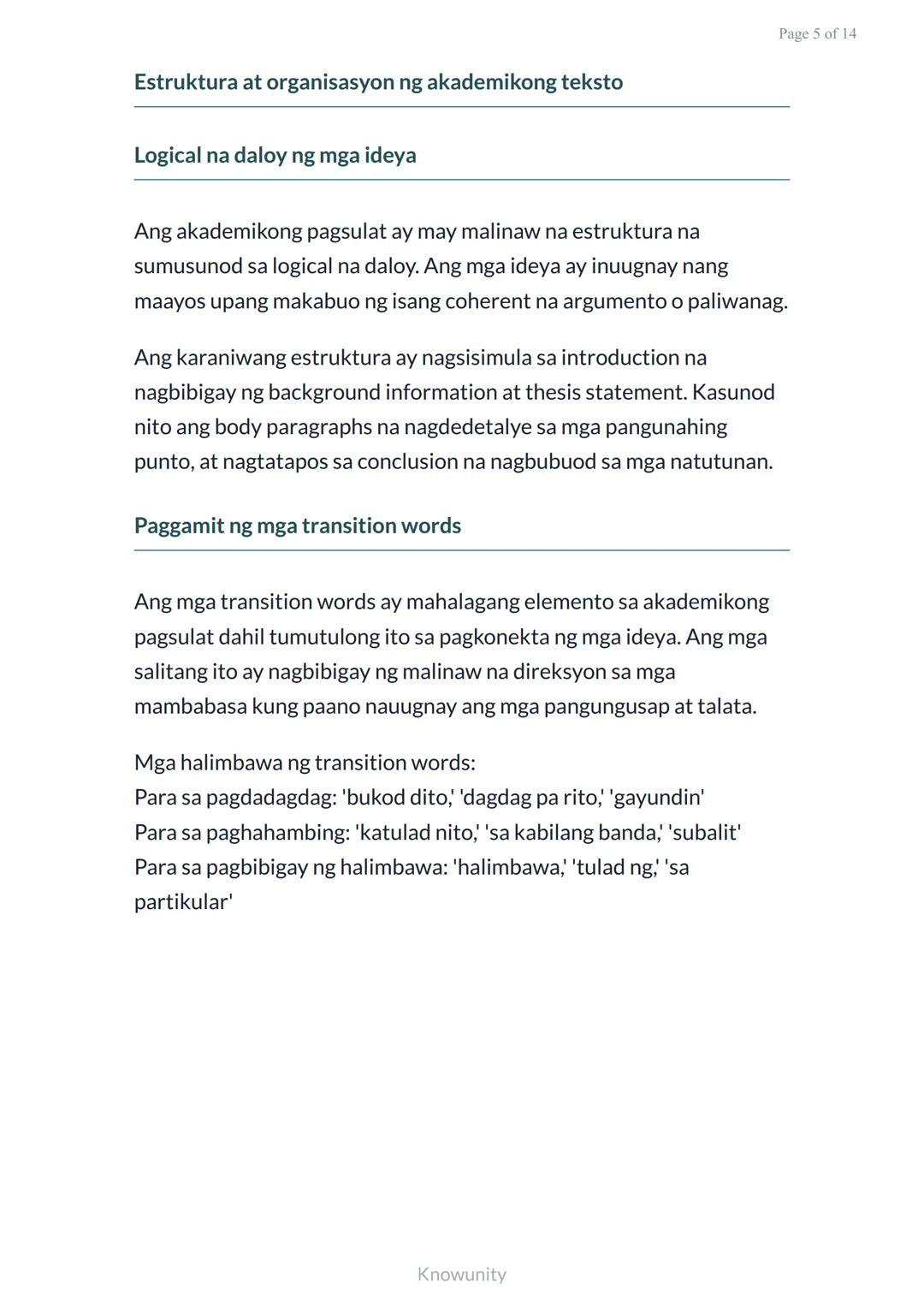 # Pag-unawa sa Akademikong Diskurso: Katangian ng Akademikong Pagsulat
Pag-aaral ng mga katangian at elemento ng akademikong pagsulat
## M