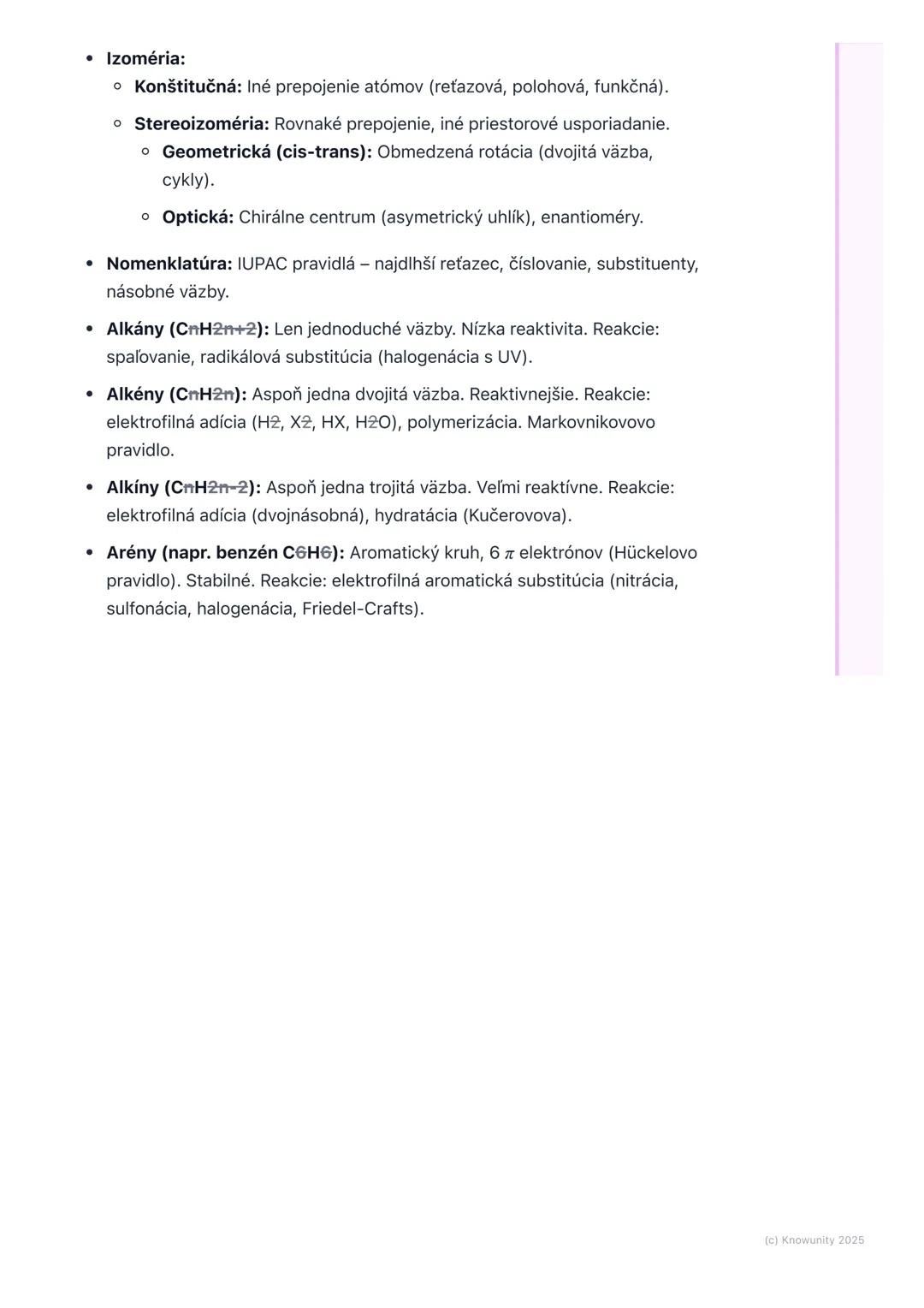 # Základy organickej chémie a
uhľovodíky
Prehľad / Úvod do témy
Organická chémia je obrovská a fascinujúca oblasť chémie, ktorá sa zaoberá