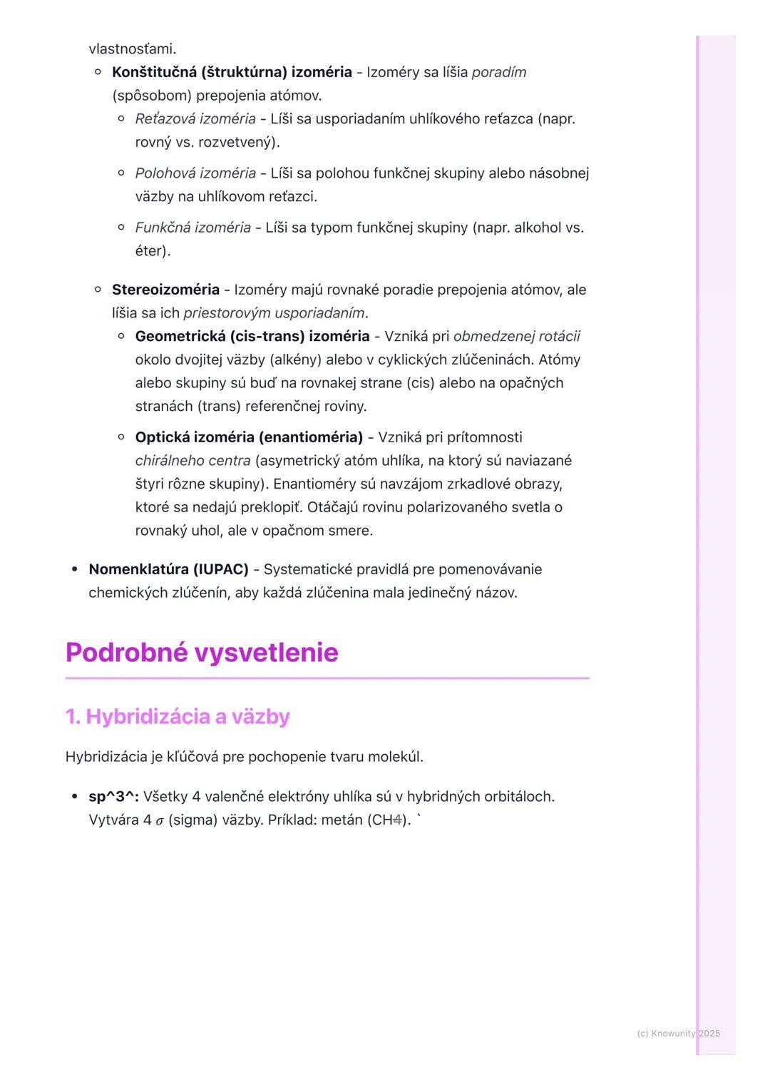 # Základy organickej chémie a
uhľovodíky
Prehľad / Úvod do témy
Organická chémia je obrovská a fascinujúca oblasť chémie, ktorá sa zaoberá
