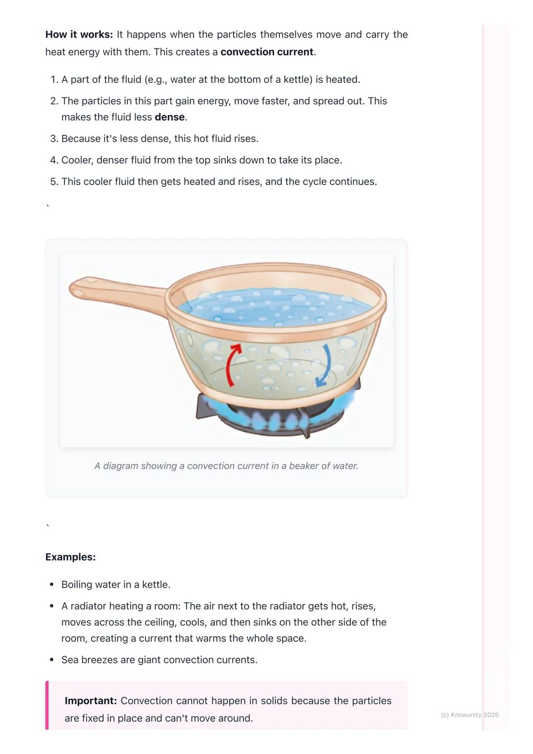 # Heat Transfer
An introduction to heat transfer
Heat is a form of energy, called thermal energy. It always moves from a hotter
place to a