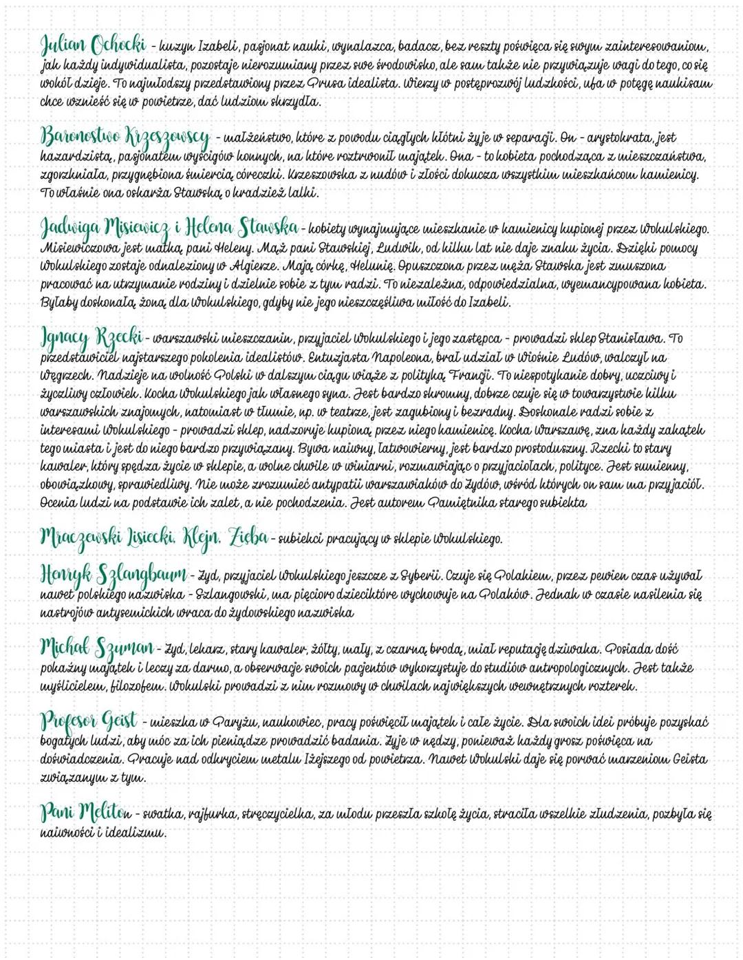 laffy
BOLESŁAW PRUS
Miejsce i czas akcji
Akcja właściwa utworu rozgrywa się w latach 1878-1879,
ale retrospekcje (czyli powroty pamięcią do